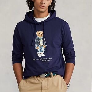 Polo Bear Jersey Hooded T-Shirt